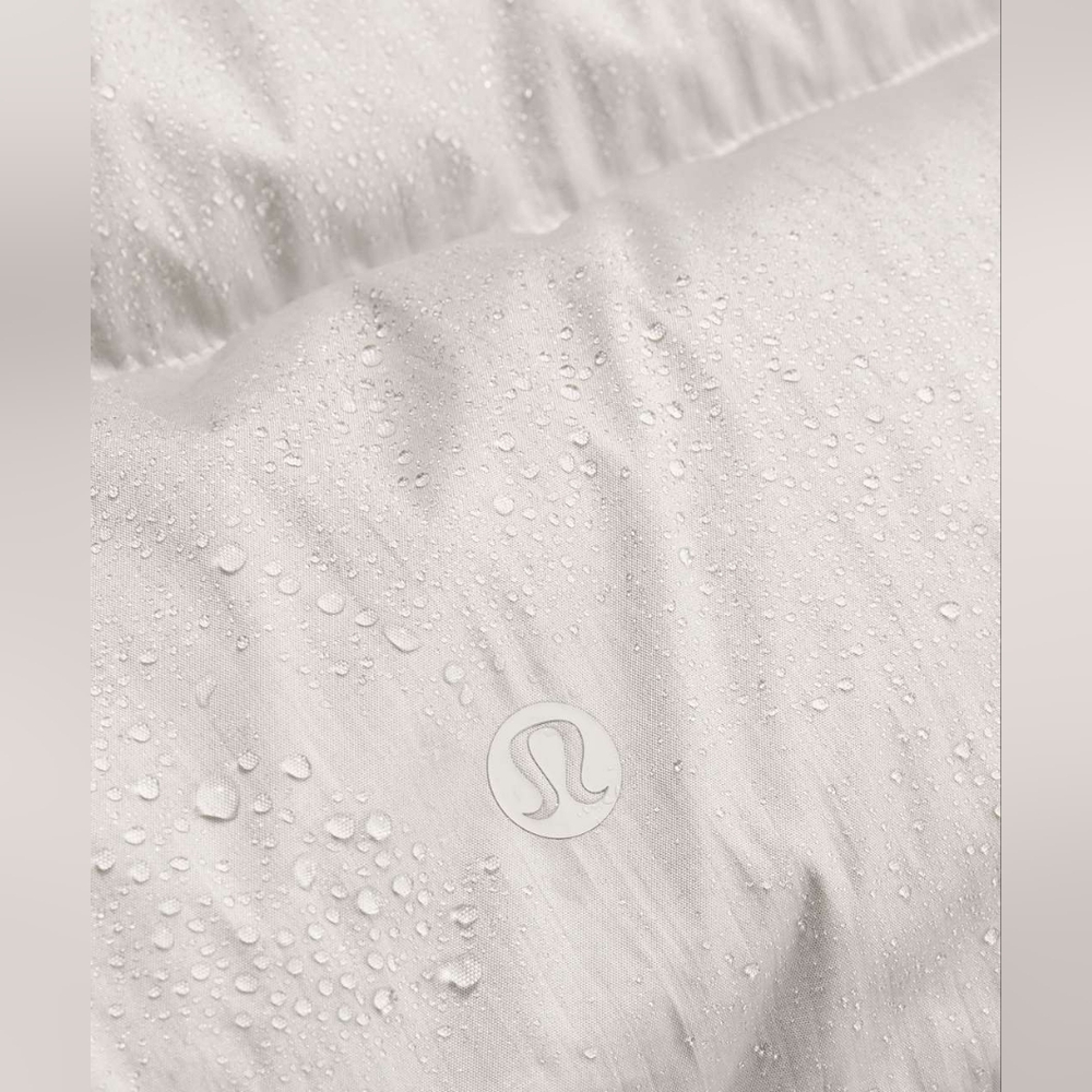 Lululemon Wunder Puff Cropped Vest Heathered Natural Ivory Size 4 - Picture 6 of 10